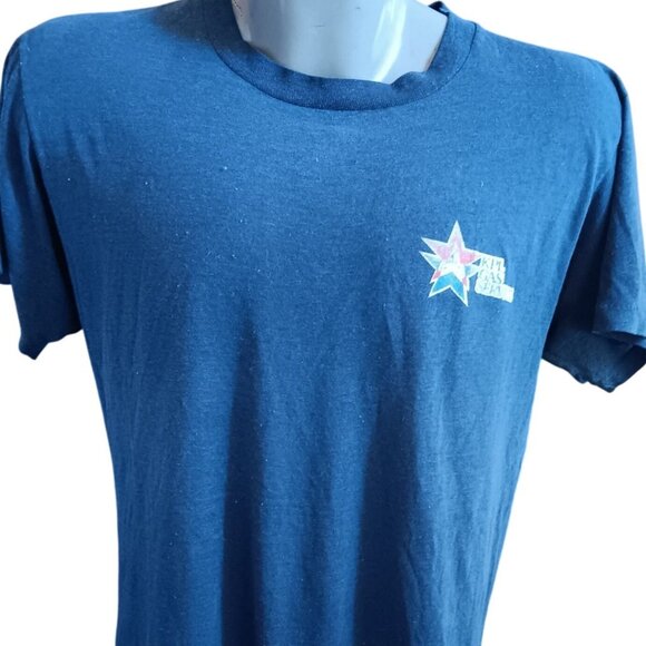 Large T-shirt Single Stitch Buttery Mesh Thin 80's KPL Gas Service Smoooth - Picture 1 of 5